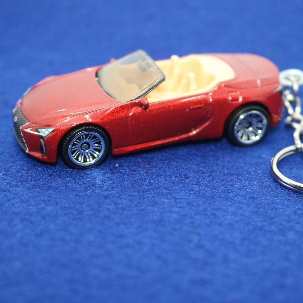 Matchbox 2021 Lexus LC 500 convertible custom keychain 1:64 scale